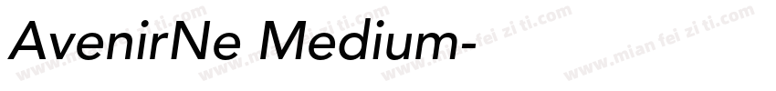 AvenirNe Medium字体转换